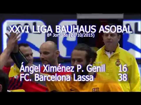 LIGA BAUHAUS ASOBAL J08 Ángel Ximénez P. Genil - FC Barcelona Lassa 16 - 38