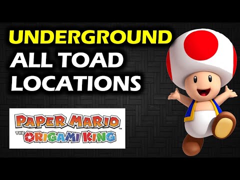Graffiti Underground: Toad Locations | Paper Mario the Origami King Walkthrough