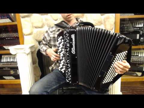 OTTAAEROI96BK - NEW Black Ottavianelli Aero I Chromatic Button Accordion C LMM 82 96 $4499