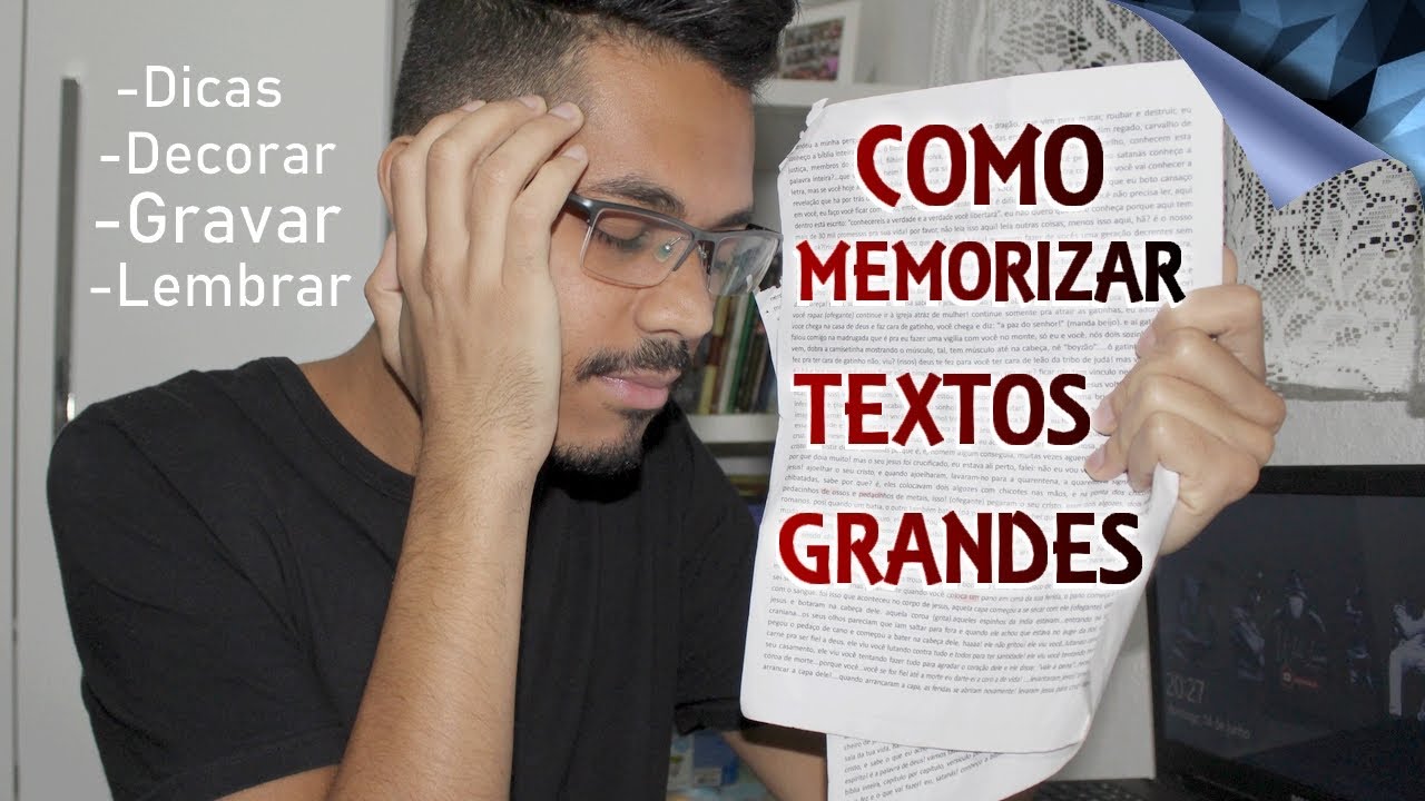 COMO MEMORIZAR TEXTOS GRANDES DICAS