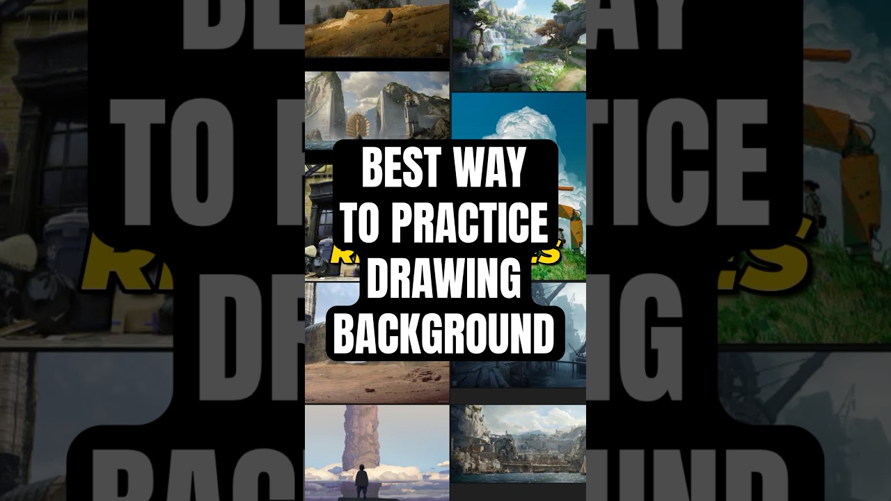 THE BEST Way to Practice Drawing Backgrounds!!