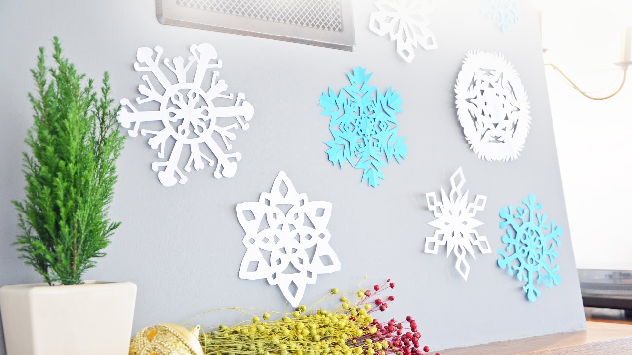 Jak zrobić - Śnieżynki - ozdoby zimowe