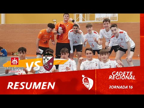 Resumen Salesianos Ciudad Real - Albacete FS (1-4). CADETE REGIONAL/ Jornada 16