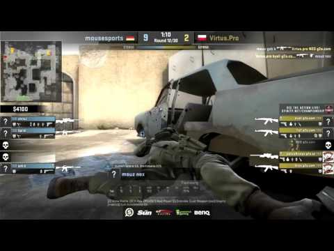 CSGO: POV mouz nex vs Virtus Pro (36/25) dust2 @ Gfinity 2015 Summer Masters 1