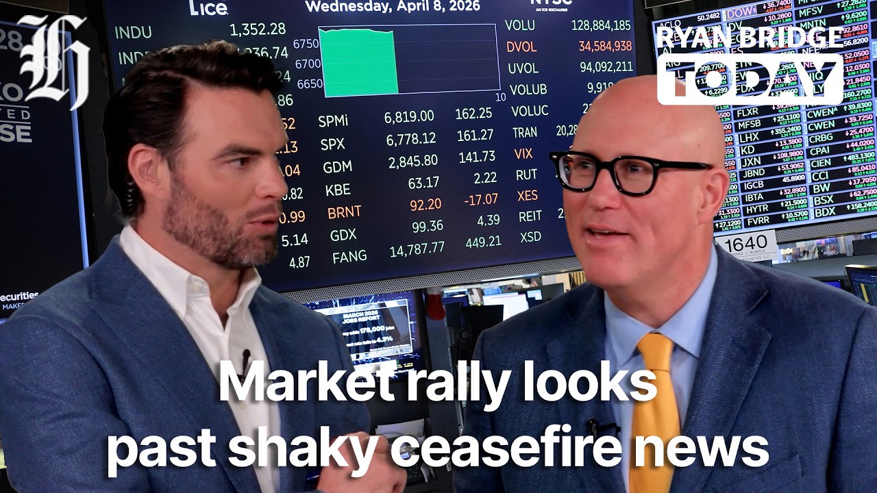 Market rally looks past shaky ceasefire news | Ryan Bridge TODAY