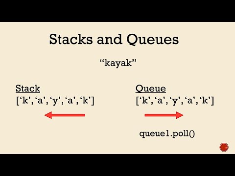 Palindrome Check Using Stack Queue