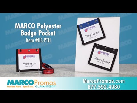 MARCO Polyester Badge Pocket