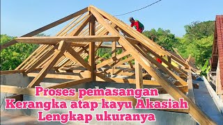 Download lagu Proses Pemasangan krangka atap dan ukuran ukuranya mp3