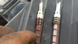 2003 Ford Explorer orifice tube location