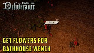 Where to get flowers for Klara the bathhouse wench : Next to Godliness (Kingdom Come Deliverance)