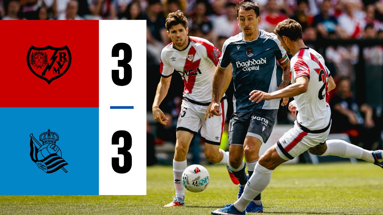 4월 27일 라요 바예카노 VS 레알 소시에다드 축구하이라이트