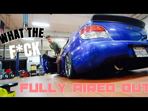 REACTION TO MY FIRST TIME AIRING OUT! (BAGGED WRX)