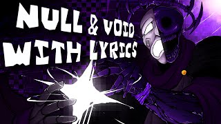 Cover art for Null and void with lyrics