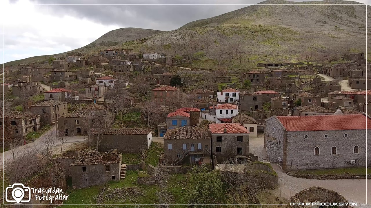 GÖKÇEADA ÇANAKKALE - HAYALET KÖY DEREKÖY'Ü HAVADAN GÖRÜNTÜLEDİK!