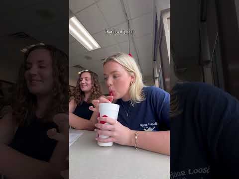 Trying American food