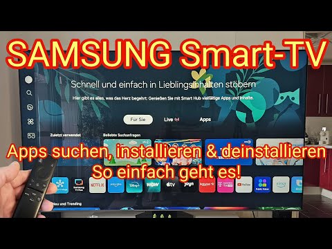 Apps suchen, installieren & deinstallieren: SAMSUNG Smart-TV 2025