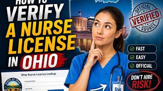 How to verify a nurse license in Ohio