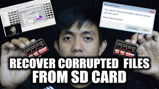 How to recover files from SD card without formatting | WAG E FORMAT!