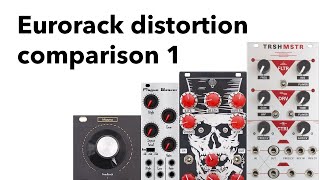 Video thumbnail for Eurorack distortion comparison by John Schussler