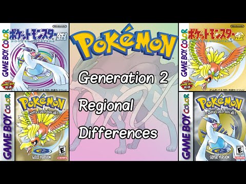 Regional Differences in Pokemon - Generation 2.