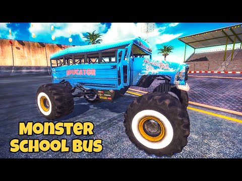 Monster School Bus EDUCATOR Highest Jumps - Off The Road Open World Driving Simulator | OTR Update