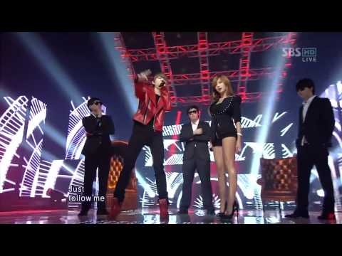 [HyunA, just follow] 110814, SBS popular song, HD, popular song, Hyunah, JUST FOLLOW