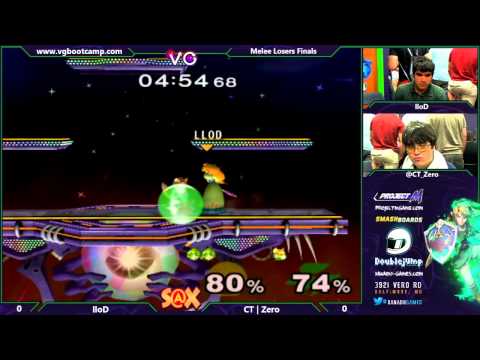 S@X Weekly - CT | Zero (Fox) Vs. lloD (Peach) SSBM Losers Finals - Melee