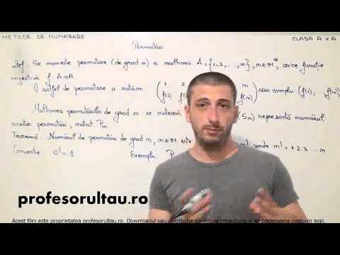 02   cls10   Metode de numarare   permutari - profesorultau.ro