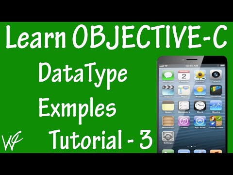 Free Objective C Programming Tutorial for Beginners 3 - DataType in Objective C
