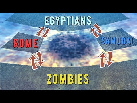 Battle In Crater: Romans vs Egyptians vs Samurai vs Zombies - UEBS 2