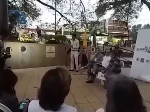 Homenaje a Carmelina Soto Parque Sucre Armenia, Palabras de Mateo Hennessy