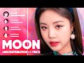 (G)I-DLE - MOON (Line Distribution + Lyrics Color Coded) PATREON REQUESTED