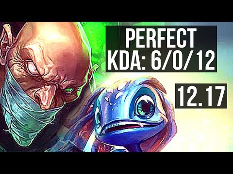 SINGED vs FIZZ (MID) | 6/0/12, Rank 6 Singed, Dominating | EUW Master | 12.17