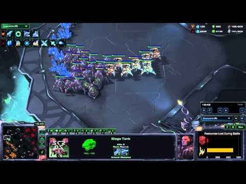 Buffed Siege Tank Battle Montage (TvP) - Balance Test Map Feb 2016