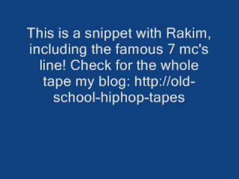 Kid Wizard Rakim aka Rakim live at Wyandanch High School Jam (1985) including his 7 mc's line