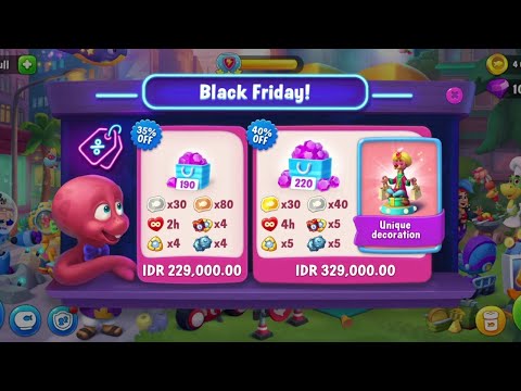 @Fishdom Buy Diamonds 💎 with Discount 40% on Black Friday Sale, Got Bonus: Unique Decorations 😍