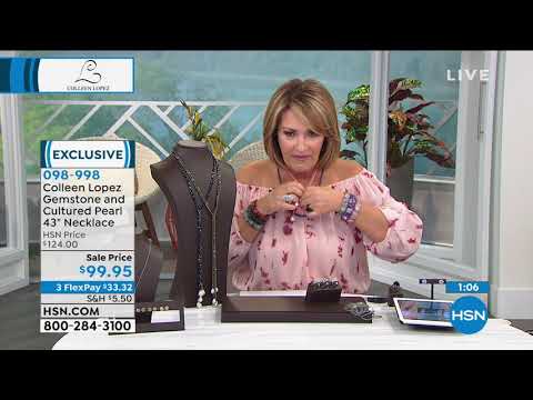 Colleen Lopez Black Spinel and Baroque Cultured Pearl Ne...