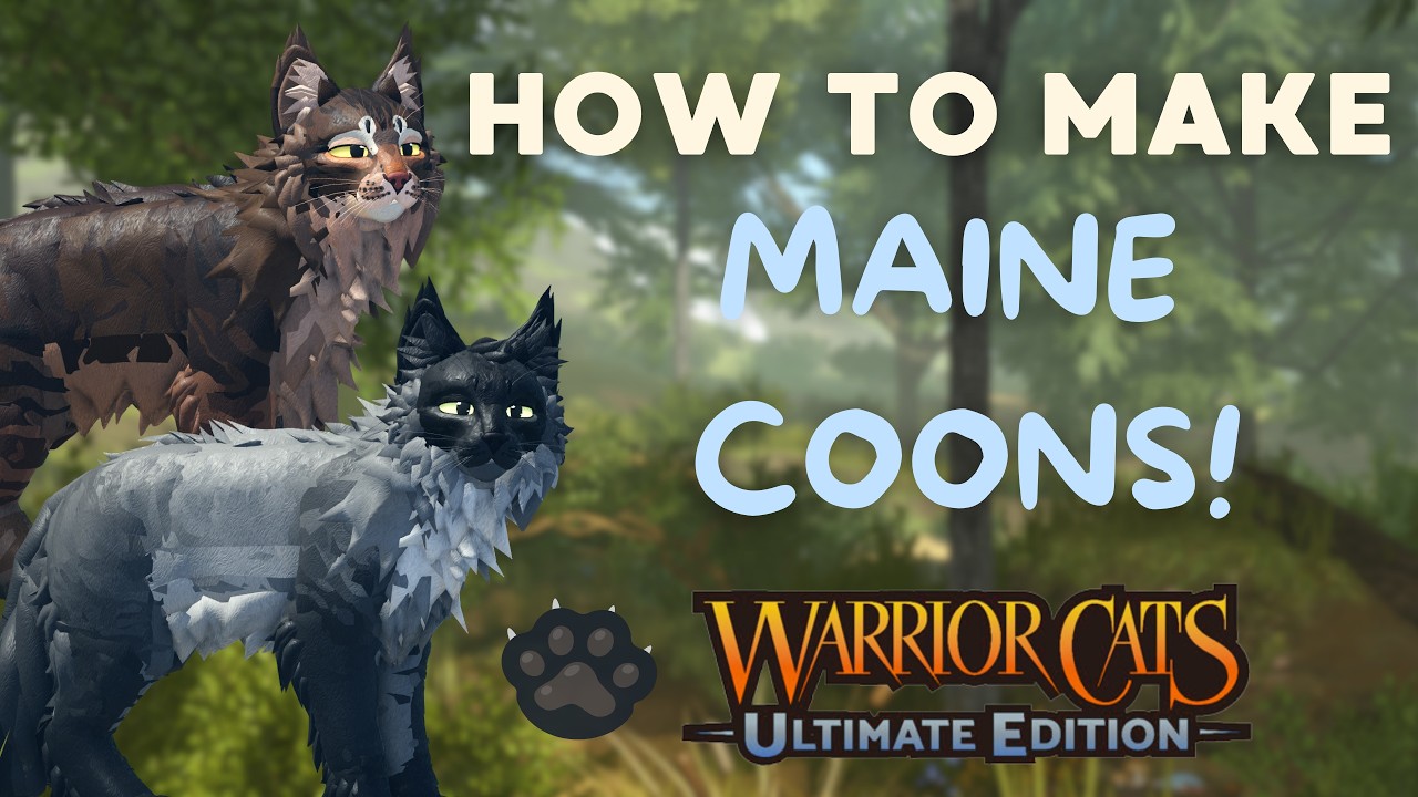 MORPH TUTORIAL - MAINE COONS! | How to make? Ep. 19 | Warrior Cats: Ultimate Edition 🐈‍⬛