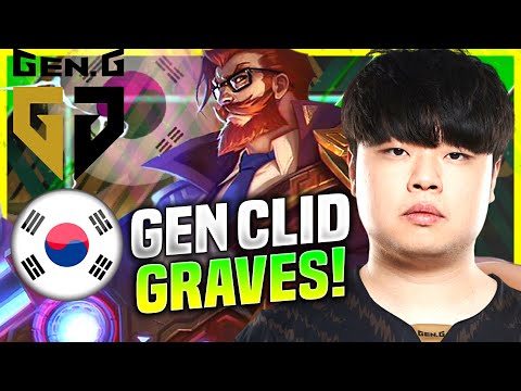 CLID IS SO INSANE WITH GRAVES! - GEN Clid Plays Graves Jungle vs Karthus! | KR SoloQ Patch 10.22