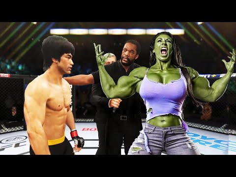 PS5 | Bruce Lee vs. She Hulk (EA Sports UFC 4)