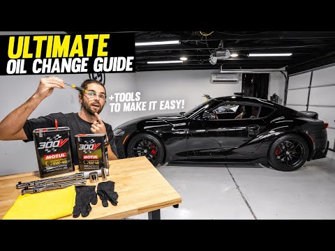 DIY Toyota Supra Oil Change PLUS How to Get Rid of Old Oil (Best Tools & Clean Up Process)