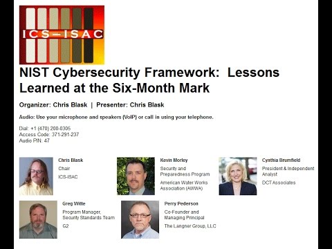 NIST Cybersecurity Framework:  Lessons Learned at the Six-Month Mark