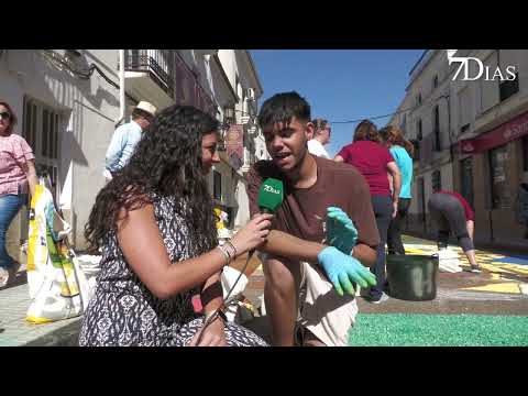 EL ARTE TOMA LAS CALLES DE SAN VICENTE DE ALCÁNTARA PARA CELEBRAR SU CORPUS CHRISTI