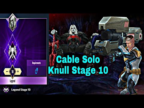 Cable X Of Swords Uniform Solo Knull Stage 10 - Marvel Future Fight