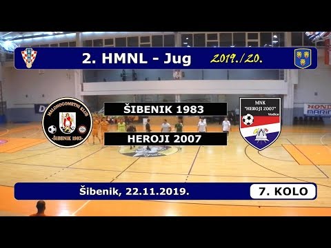 2.HMNL-JUG, 7. KOLO: ŠIBENIK 1983 - HEROJI 2007, 22.11.2019.