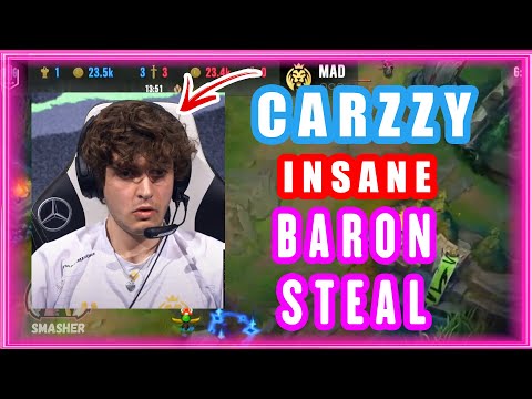 Carzzy INSANE Baron Steal | MSI 2021 | MAD vs DK