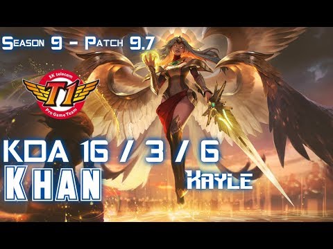 SKT T1 Khan KAYLE vs HECARIM Top - Patch 9.7 KR Ranked