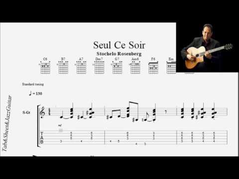 Seul Ce Soir DVD Stochelo Rosenberg Tab Sheet JazzGuitar