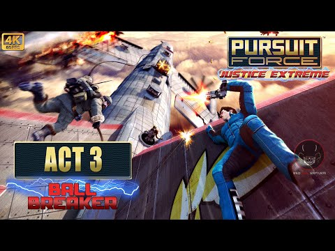 Pursuit Force: Extreme Justice | Act 3-8: Ball Breaker [PSP Walkthrough | 4K 60FPS]