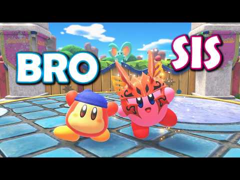 Trying to 100% Complete Kirby and the Forgotten Land (2-Player Gameplay)